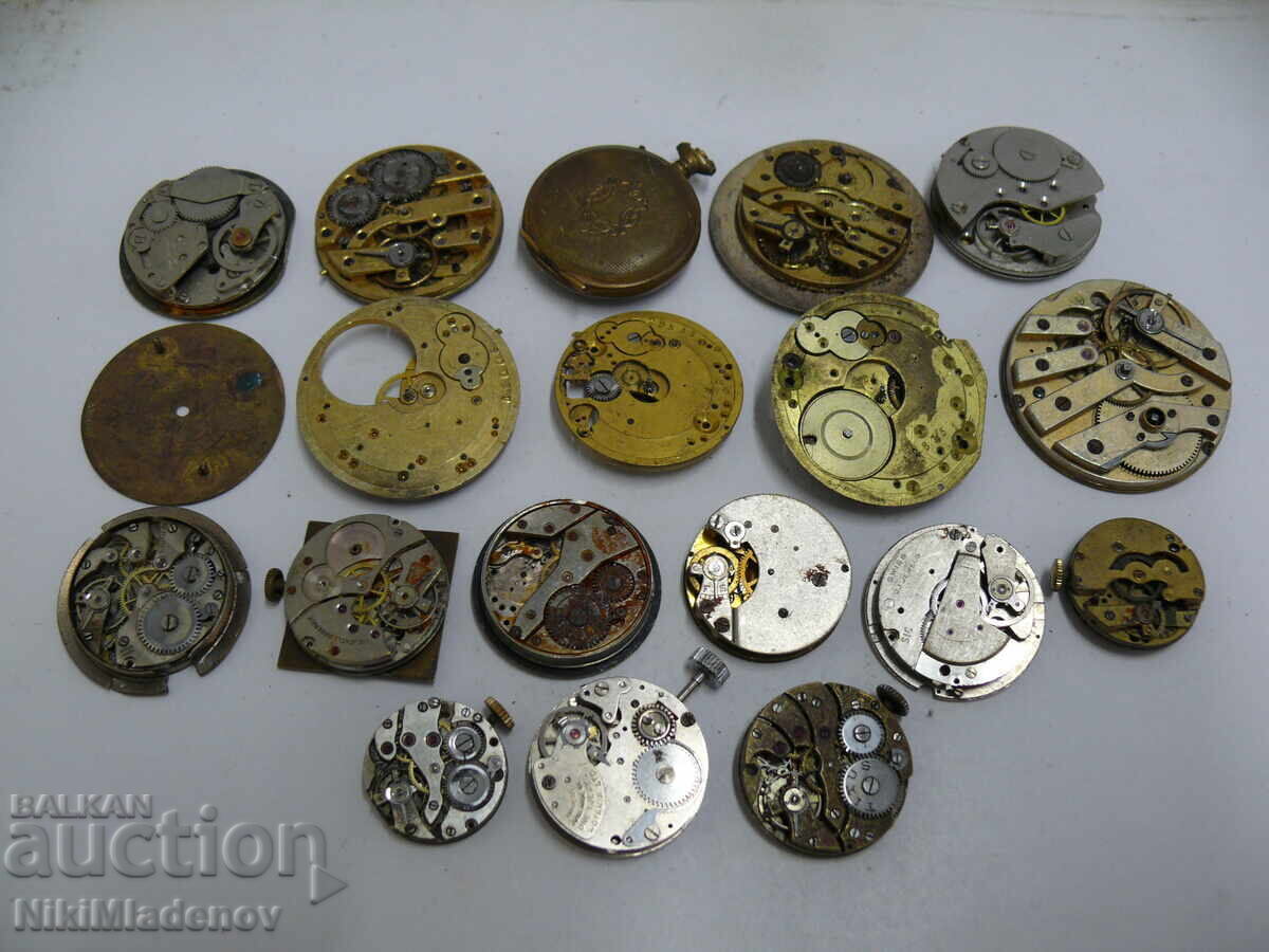 Παράδοση Παρτίδα Ελβετικών ρολογιών τσέπης και χειρός, μη λειτουργικά