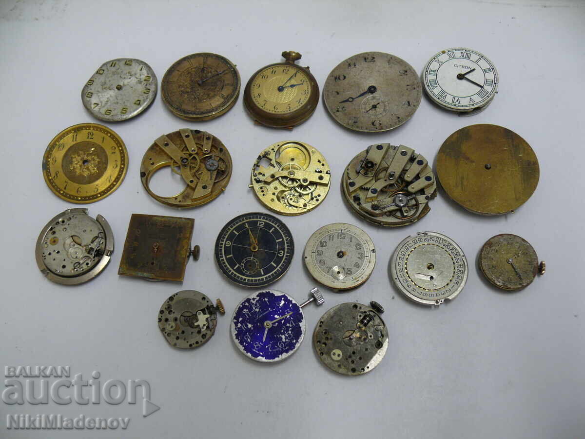 Παρτίδα Ελβετικών ρολογιών τσέπης και χειρός, μη λειτουργικά
