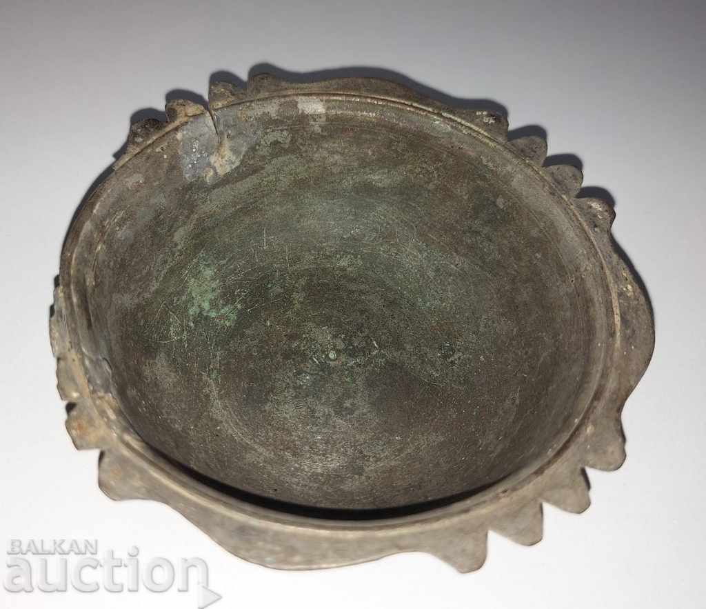 Delivery of 19th Century Rare Ottoman Copper Bowl Cup Dish