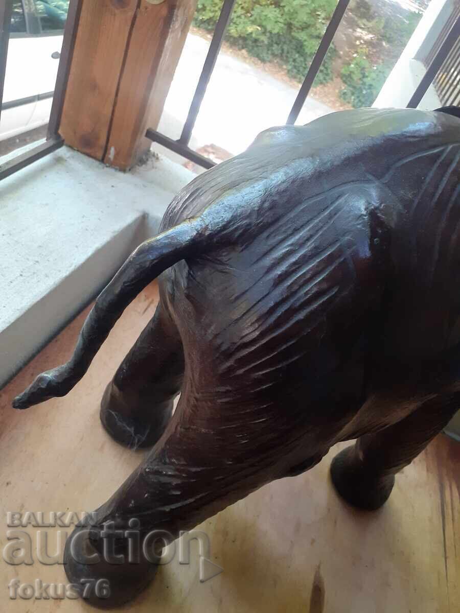 Delivery of Large Leather Elephant Toy Elephant