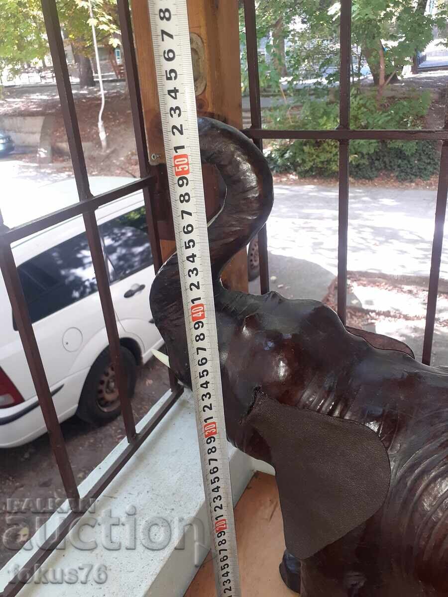 Large Leather Elephant Toy Elephant - 5