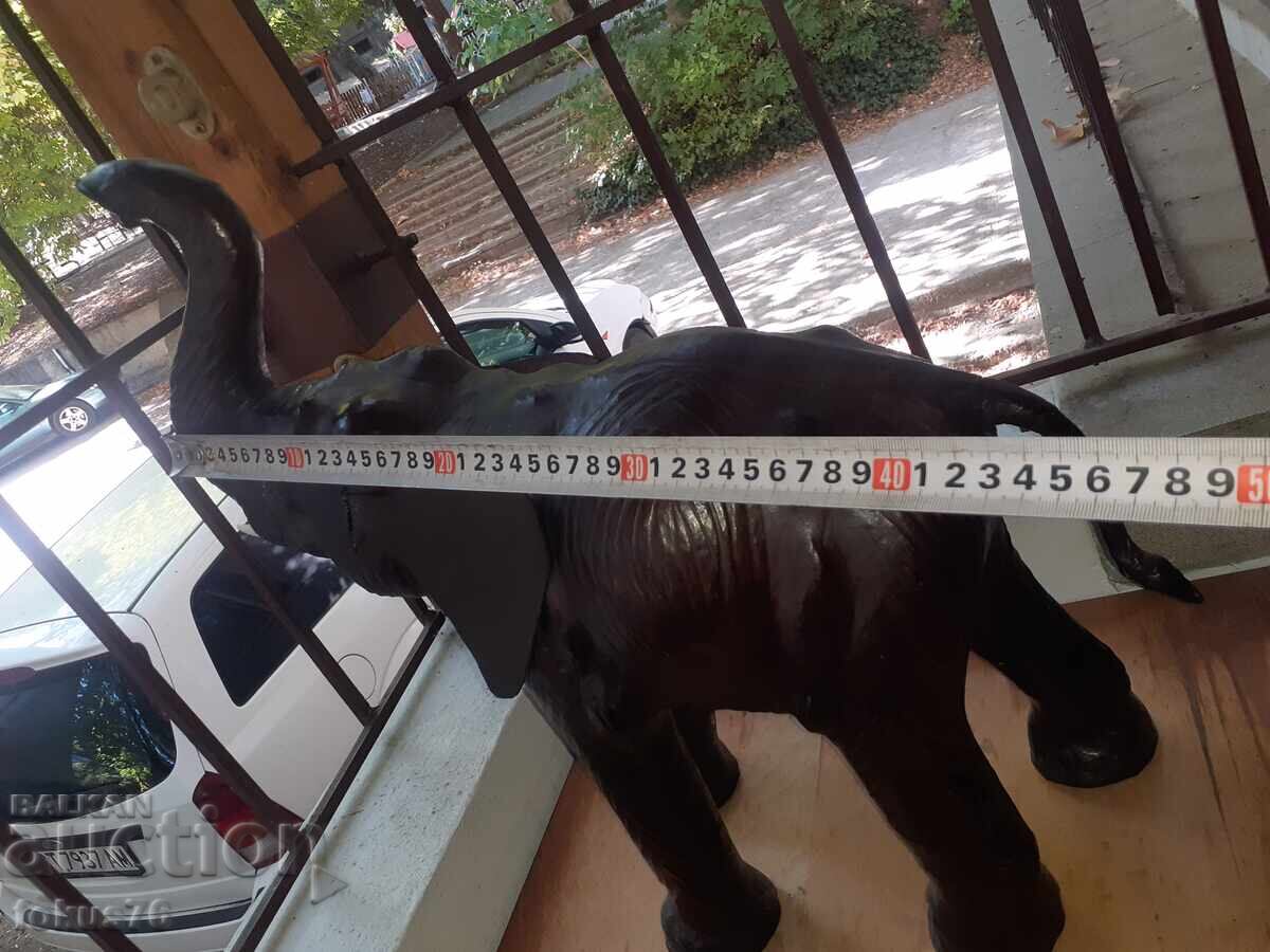 Large Leather Elephant Toy Elephant - 6