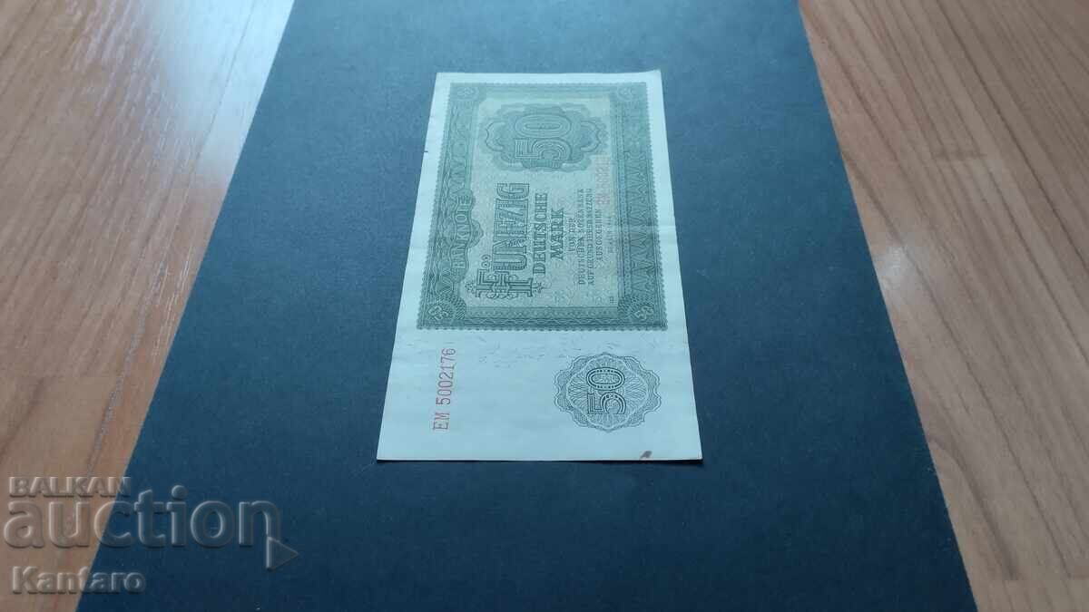 Аукцион Банкнота - ГЕРМАНИЯ / ГДР / - 50 марки - 1948 г.