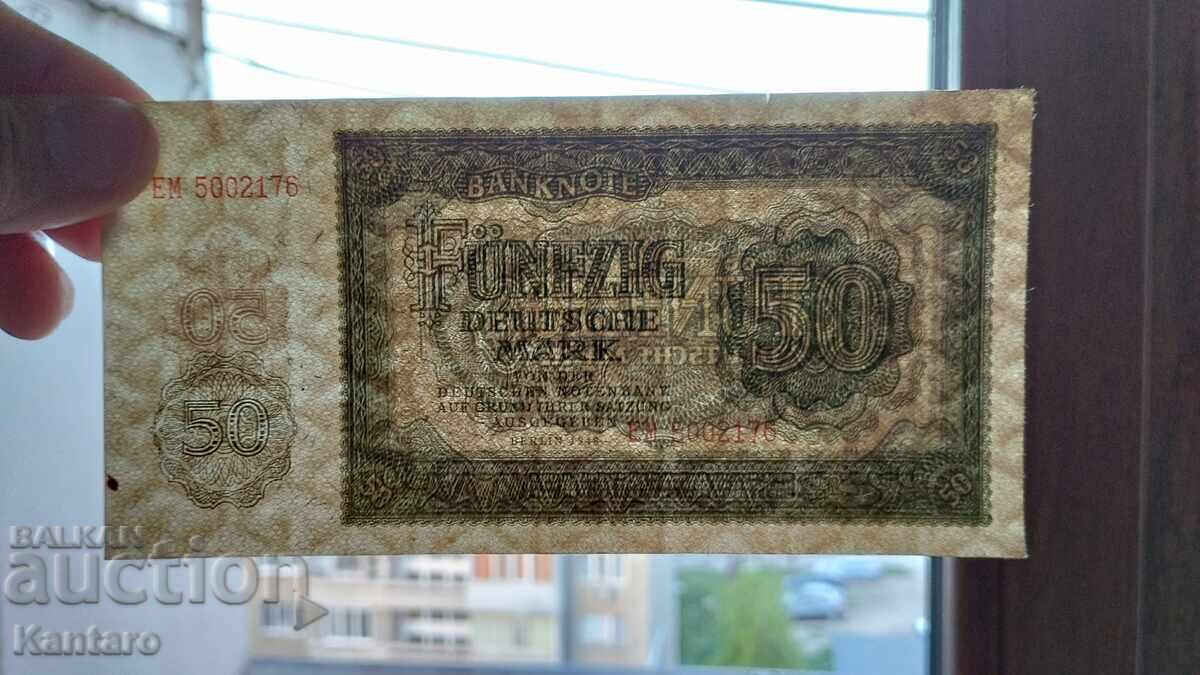 Банкнота - ГЕРМАНИЯ / ГДР / - 50 марки - 1948 г. - 7