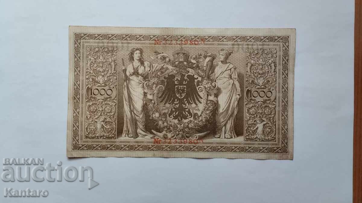 Delivery of Banknote - GERMANY - 1000 Marks - 1910 - red seal