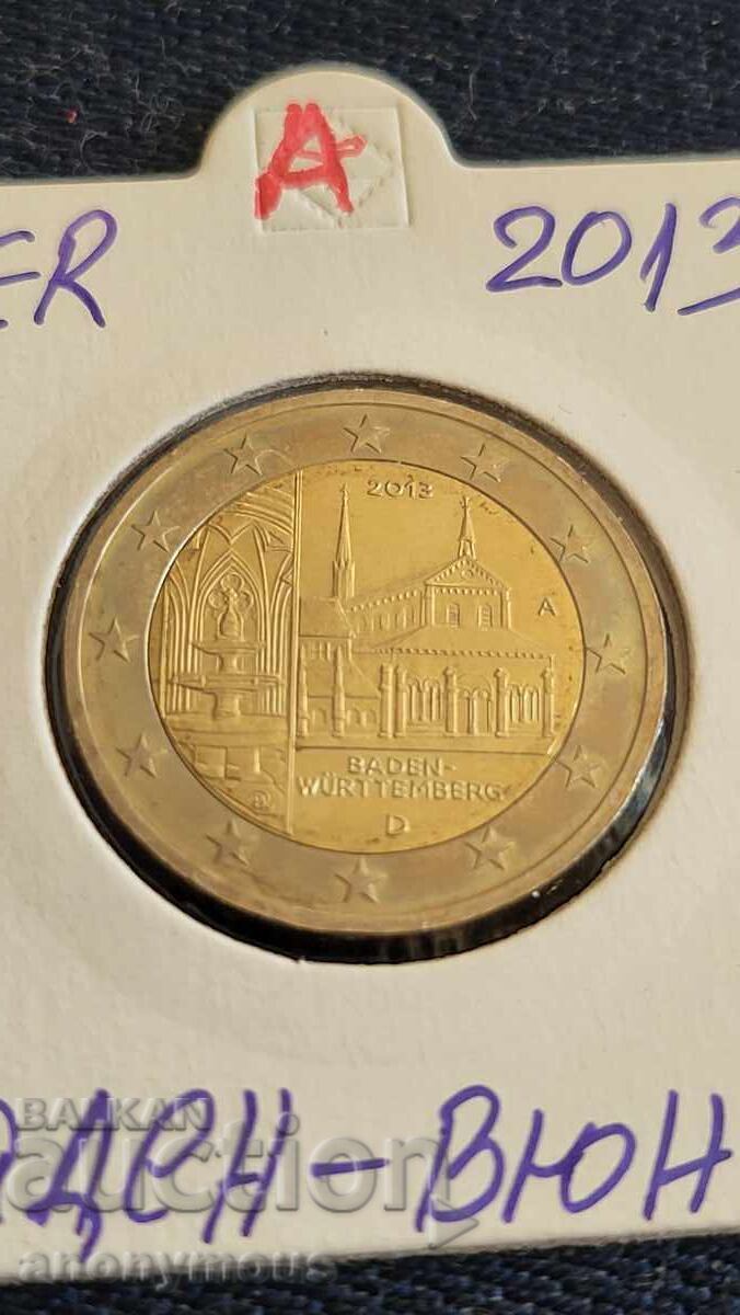 Baden-Württemberg, Baden-Wurtemburg 2 Euro Coin Germany A Baden-Württemberg, Baden-Wurtemburg 2 Euro Coin Germany A