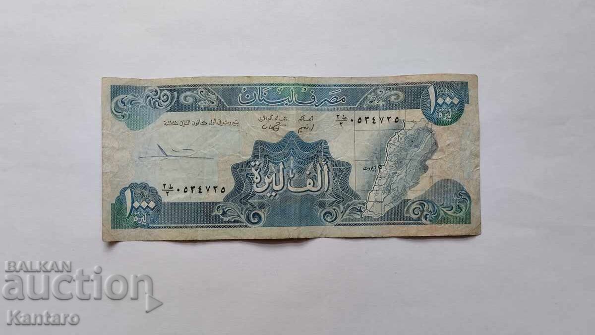 Τραπεζογραμμάτιο - ΛΙΒΑΝΟΣ - 1000 λιβρές - 1991 με τιμή 2.00 BGN | € 1.02 Τραπεζογραμμάτιο - ΛΙΒΑΝΟΣ - 1000 λιβρές - 1991 με τιμή 2.00 BGN | € 1.02