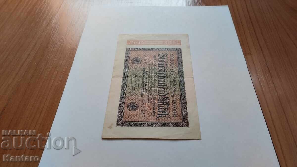 Δημοπρασία Τραπεζογραμμάτιο - ΓΕΡΜΑΝΙΑ - 20.000 μάρκα - 1923 Δημοπρασία Τραπεζογραμμάτιο - ΓΕΡΜΑΝΙΑ - 20.000 μάρκα - 1923