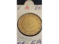 10 години от въвеждане на еврото 2 евро монета Германия А