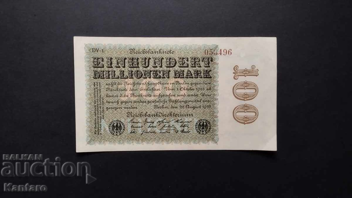 Banknote - GERMANY - 100,000,000 marks - 1923 Banknote - GERMANY - 100,000,000 marks - 1923