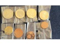 Λοτ, σετ, σετ ευρώ νομισμάτων Ολλανδίας 2008