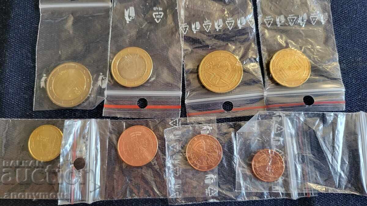 Лот, сет, комплект евро монети Австрия 2020 с цена 25.00 лв. | € 12.78 Лот, сет, комплект евро монети Австрия 2020 с цена 25.00 лв. | € 12.78