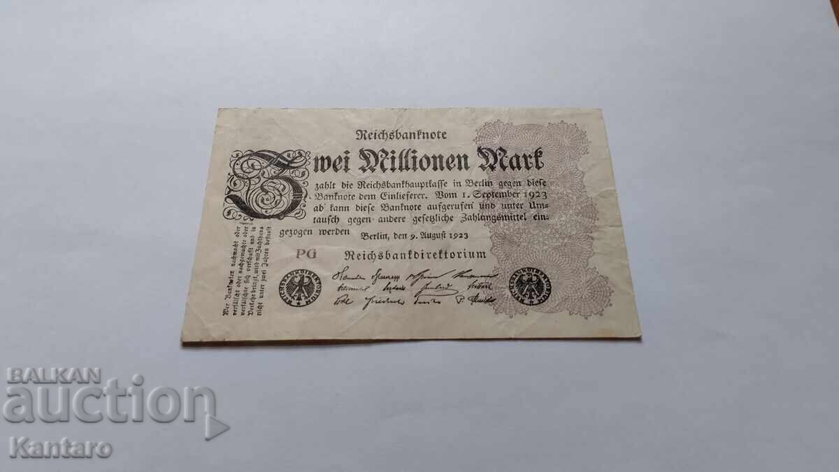 Banknote - GERMANY - 2,000,000 marks - 1923 with price 3.00 BGN | € 1.53
