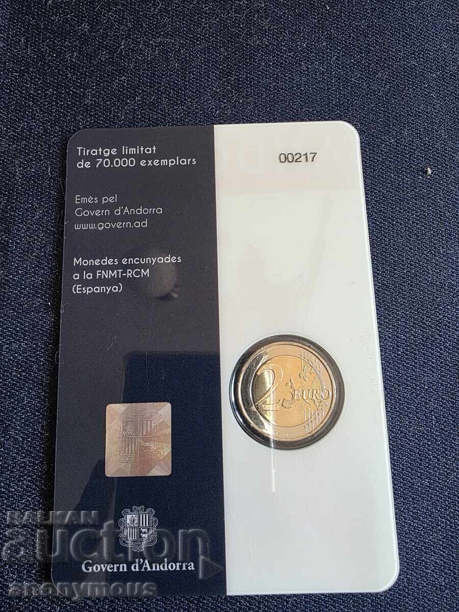 Καρλομάγνος, Κάρολος ο Μέγας 2 ευρώ νόμισμα Ανδόρρα 2022 με τιμή 60.00 BGN | € 30.68