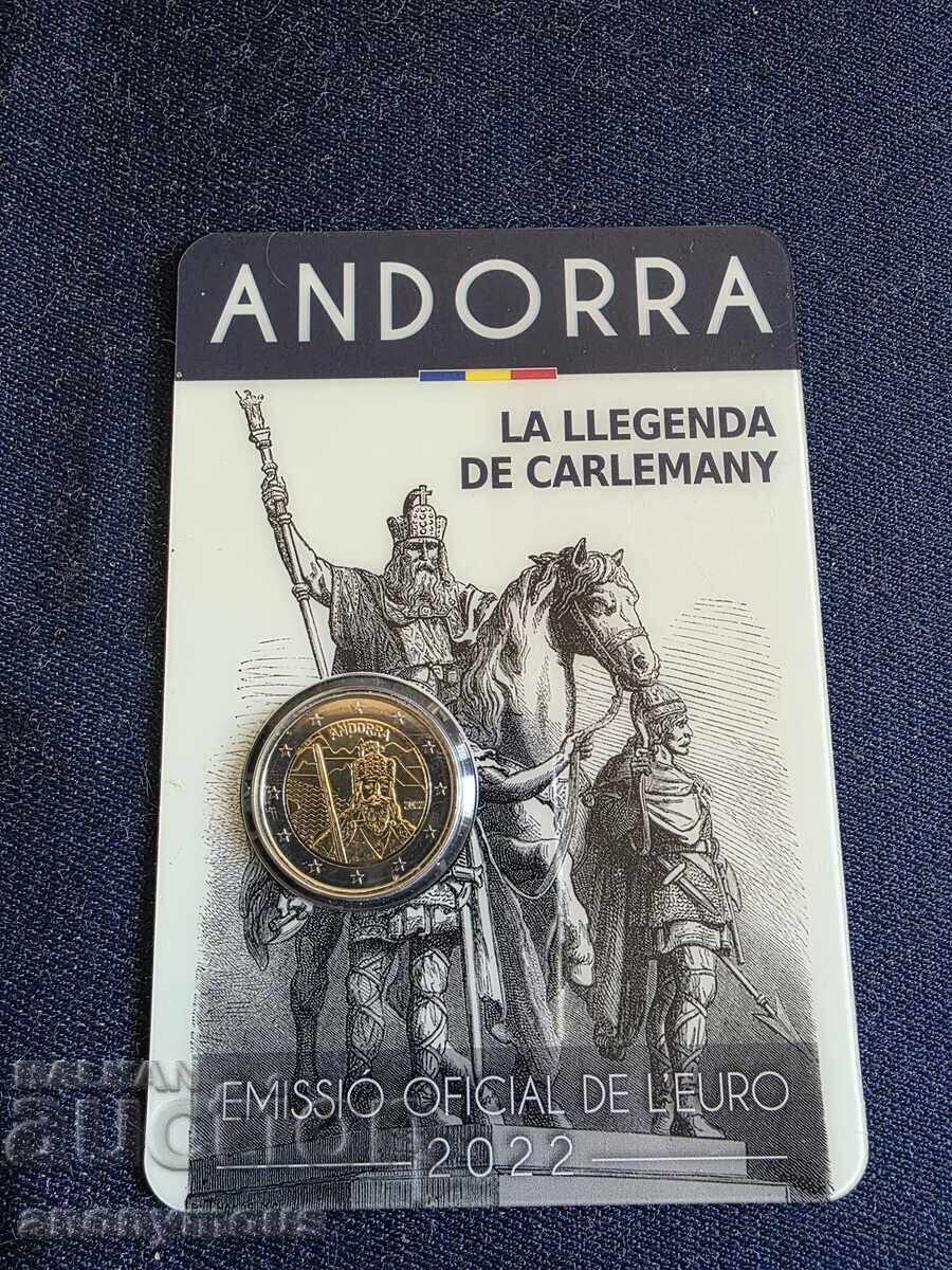 Καρλομάγνος, Κάρολος ο Μέγας 2 ευρώ νόμισμα Ανδόρρα 2022