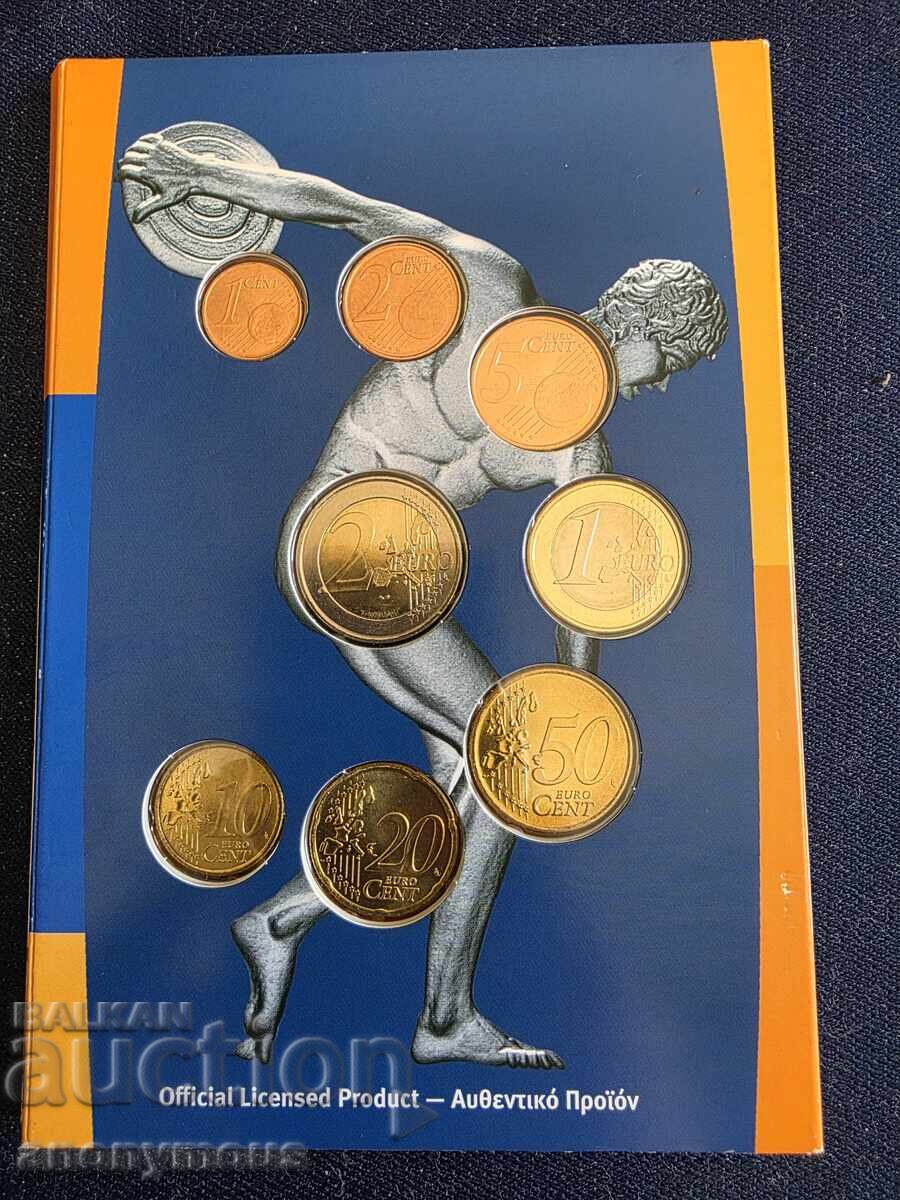Set of Euro coins Greece Olympics 2004 - 7 Set of Euro coins Greece Olympics 2004 - 7