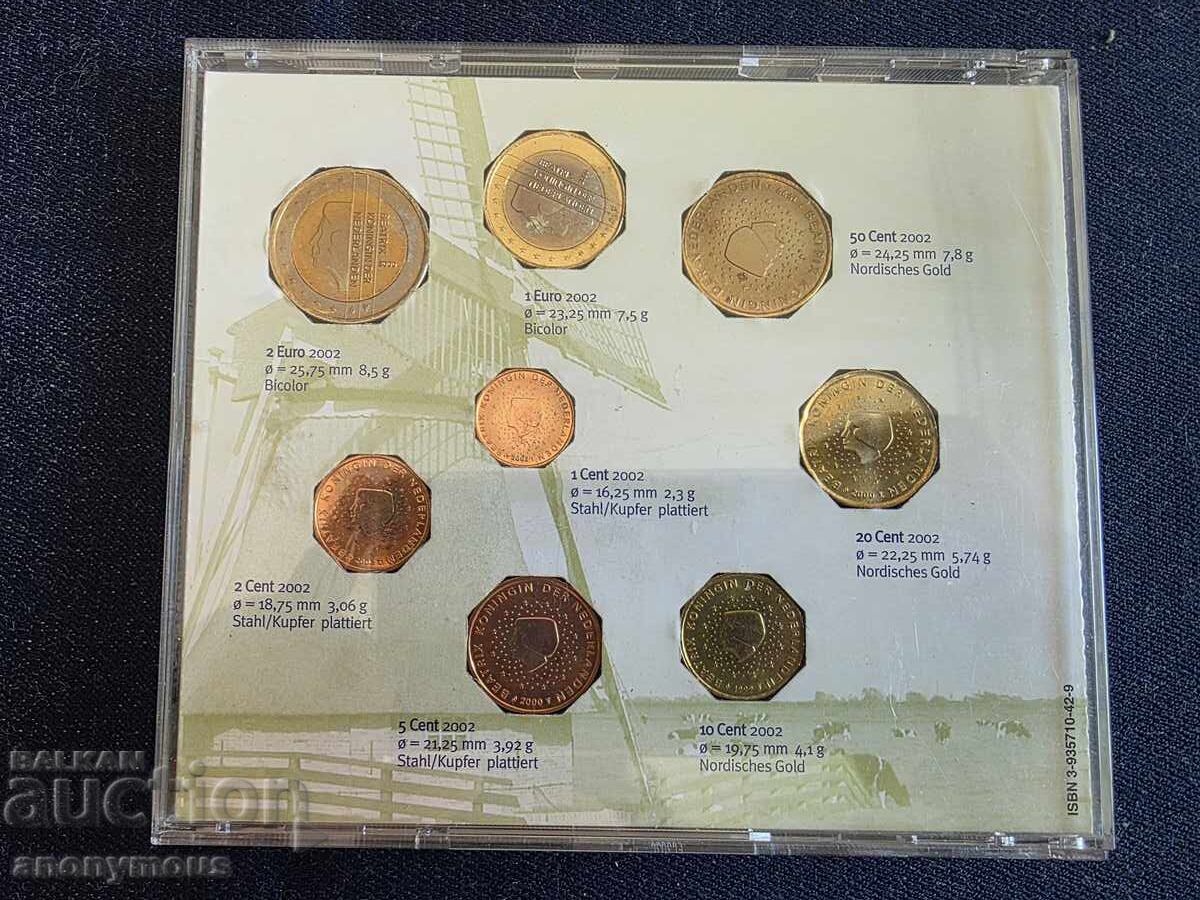 Παράδοση Σετ, σετ, παρτίδα νομισμάτων ευρώ Ολλανδίας, Ολλανδία 2002