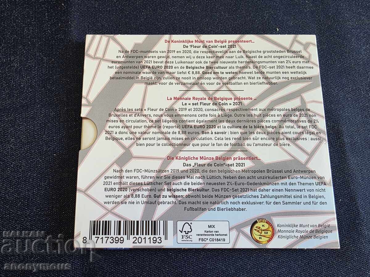 Set, lot of Euro coins Belgium 2021 10 coins with price 120.00 BGN | € 61.36
