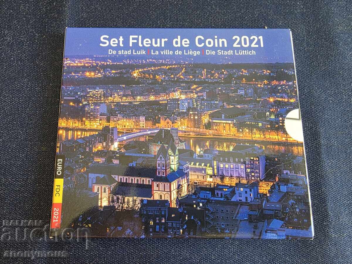 Set, lot of Euro coins Belgium 2021 10 coins