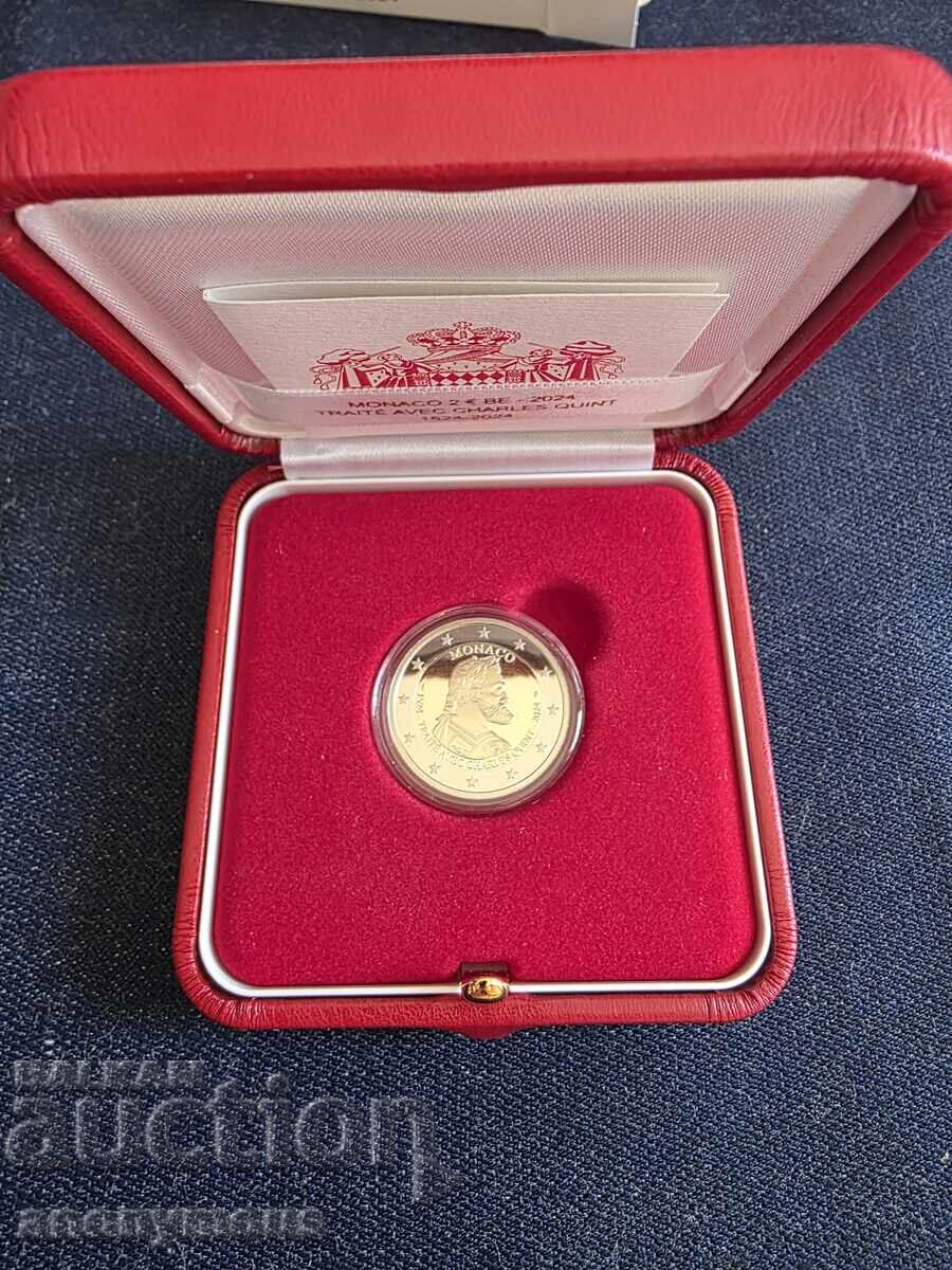 Νόμισμα 2 ευρώ ΜΟΝΑΚΟ 500 χρόνια Κάρολος 5ος 2024 - 5