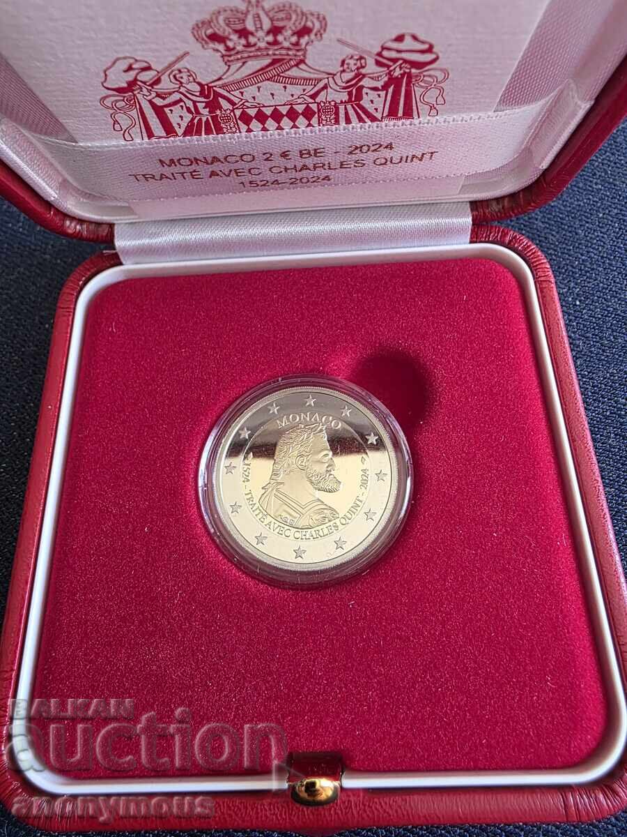 Νόμισμα 2 ευρώ ΜΟΝΑΚΟ 500 χρόνια Κάρολος 5ος 2024