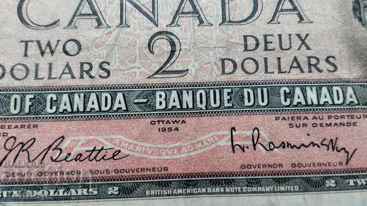 Banknote - CANADA - 2 dollars - 1954 - 7 Banknote - CANADA - 2 dollars - 1954 - 7