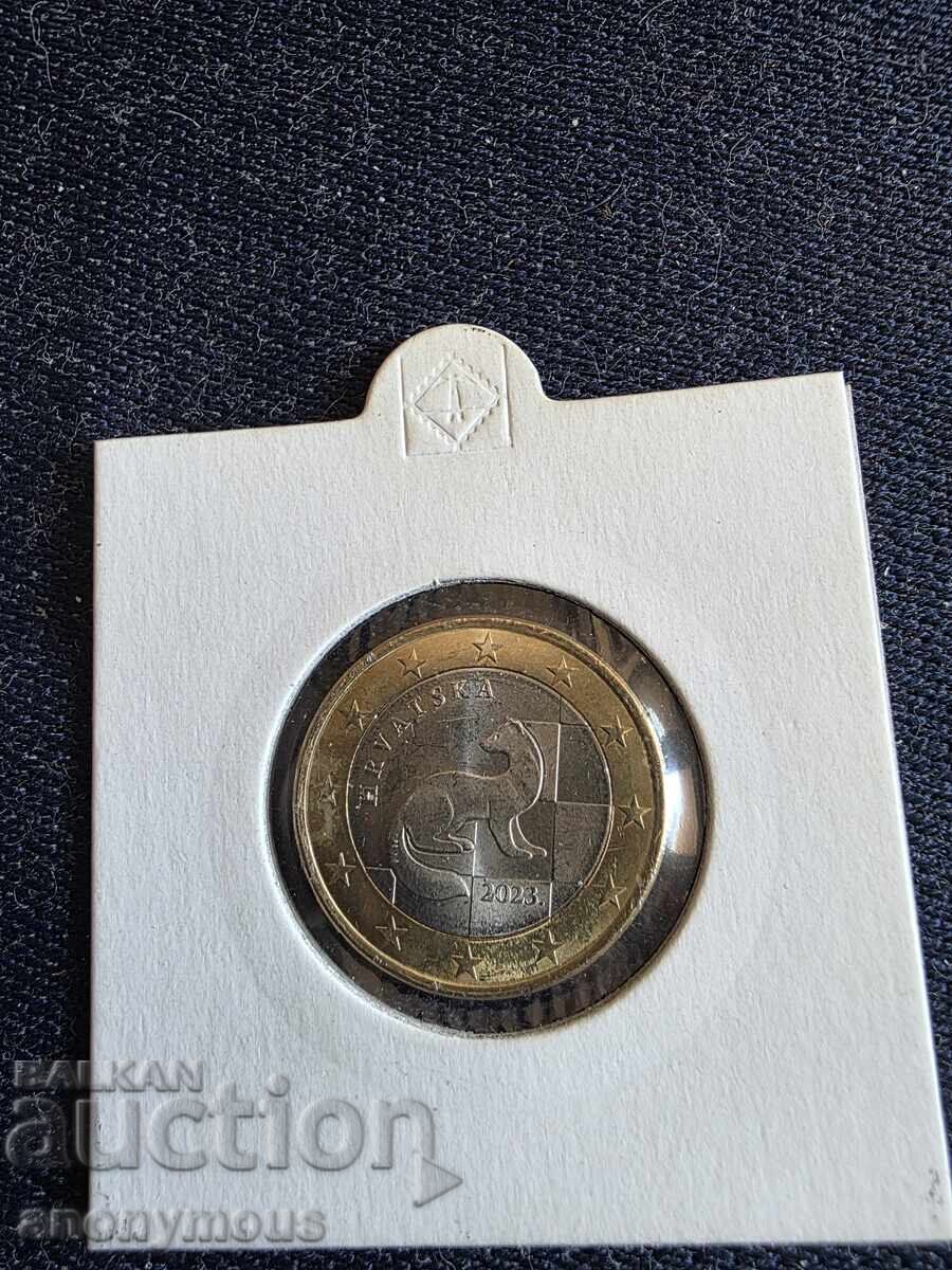 Евро монета Хърватия 2023 1 евро