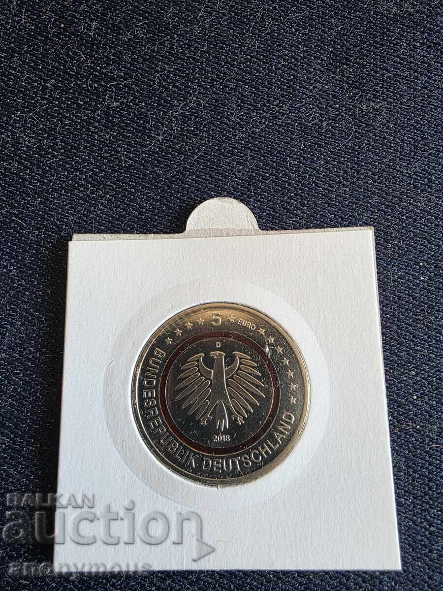 5 Euro Coin Germany Subtropical Zone, Region D 2018 with price 25.00 BGN | € 12.78 5 Euro Coin Germany Subtropical Zone, Region D 2018 with price 25.00 BGN | € 12.78