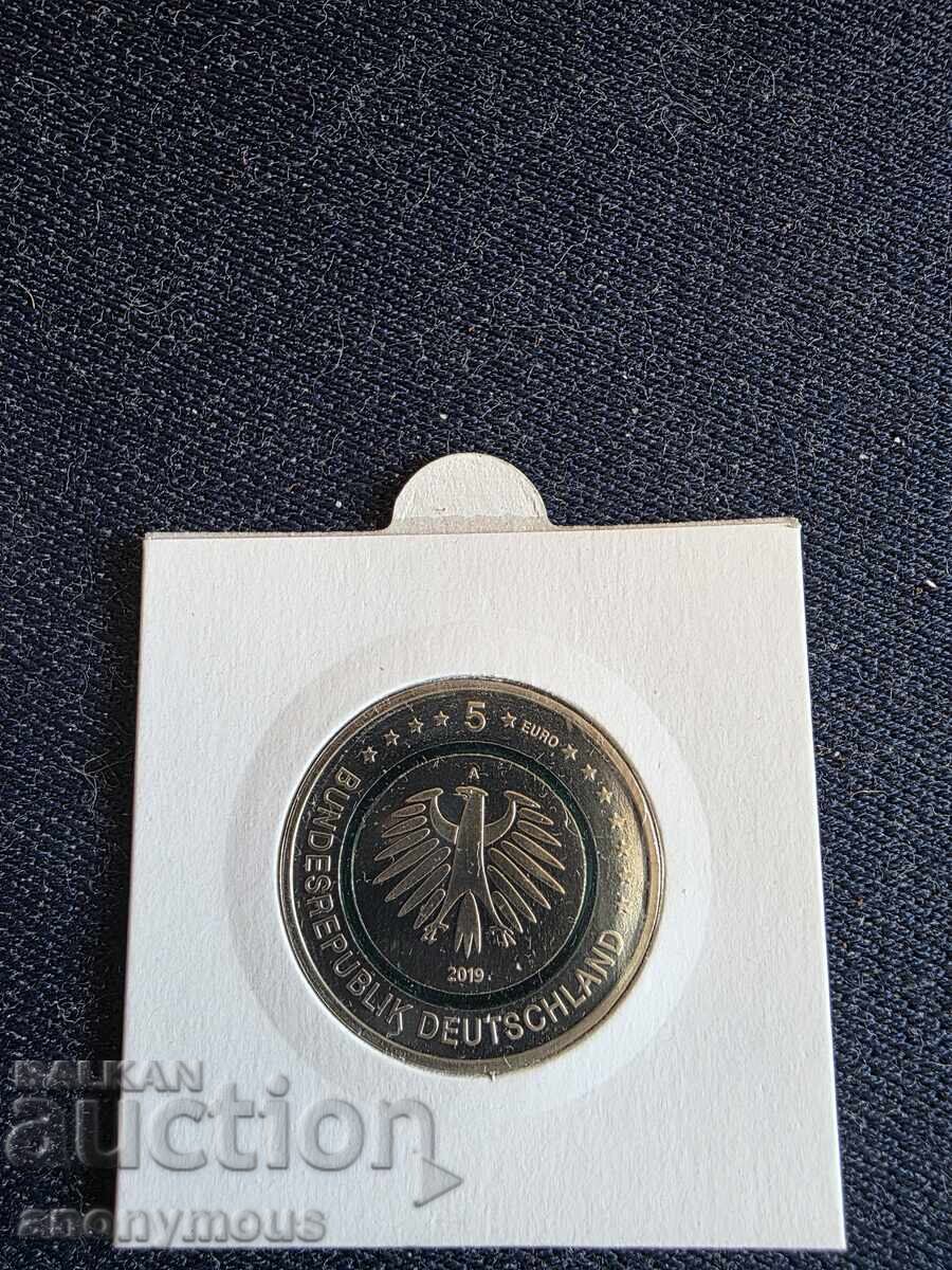 5 Ευρώ νόμισμα Γερμανίας εύκρατη ζώνη, περιοχή Α 2019 με τιμή 30.00 BGN | € 15.34 5 Ευρώ νόμισμα Γερμανίας εύκρατη ζώνη, περιοχή Α 2019 με τιμή 30.00 BGN | € 15.34