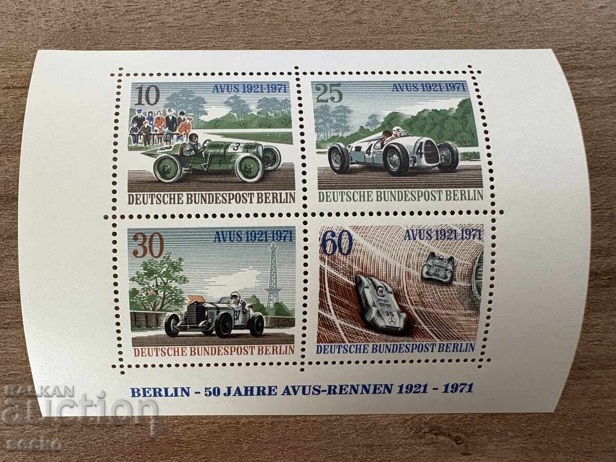 Berlin - 50 de ani cursa auto AVUS (1971) MNH