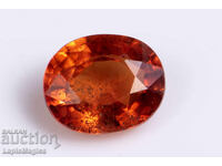 Orange Sapphire 0.61ct Oval Cut