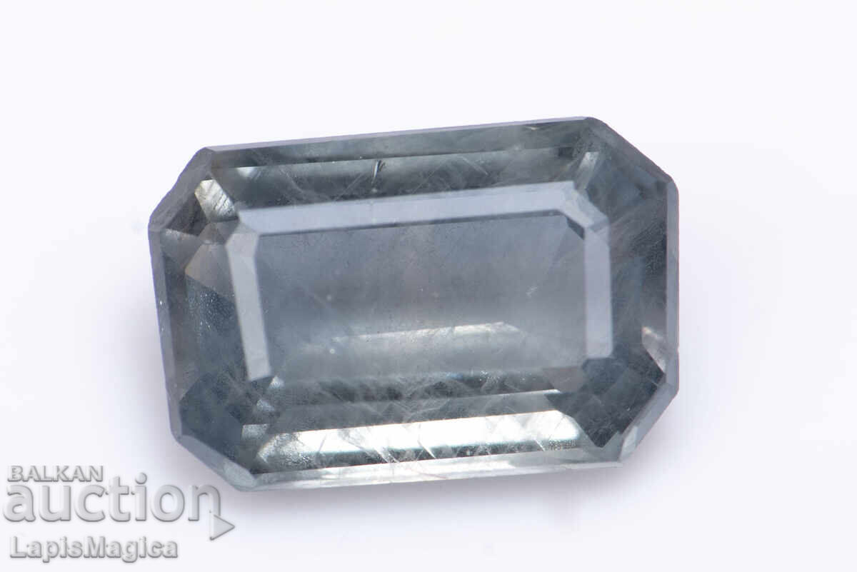 Green sapphire 0.81ct octagon cut heated
