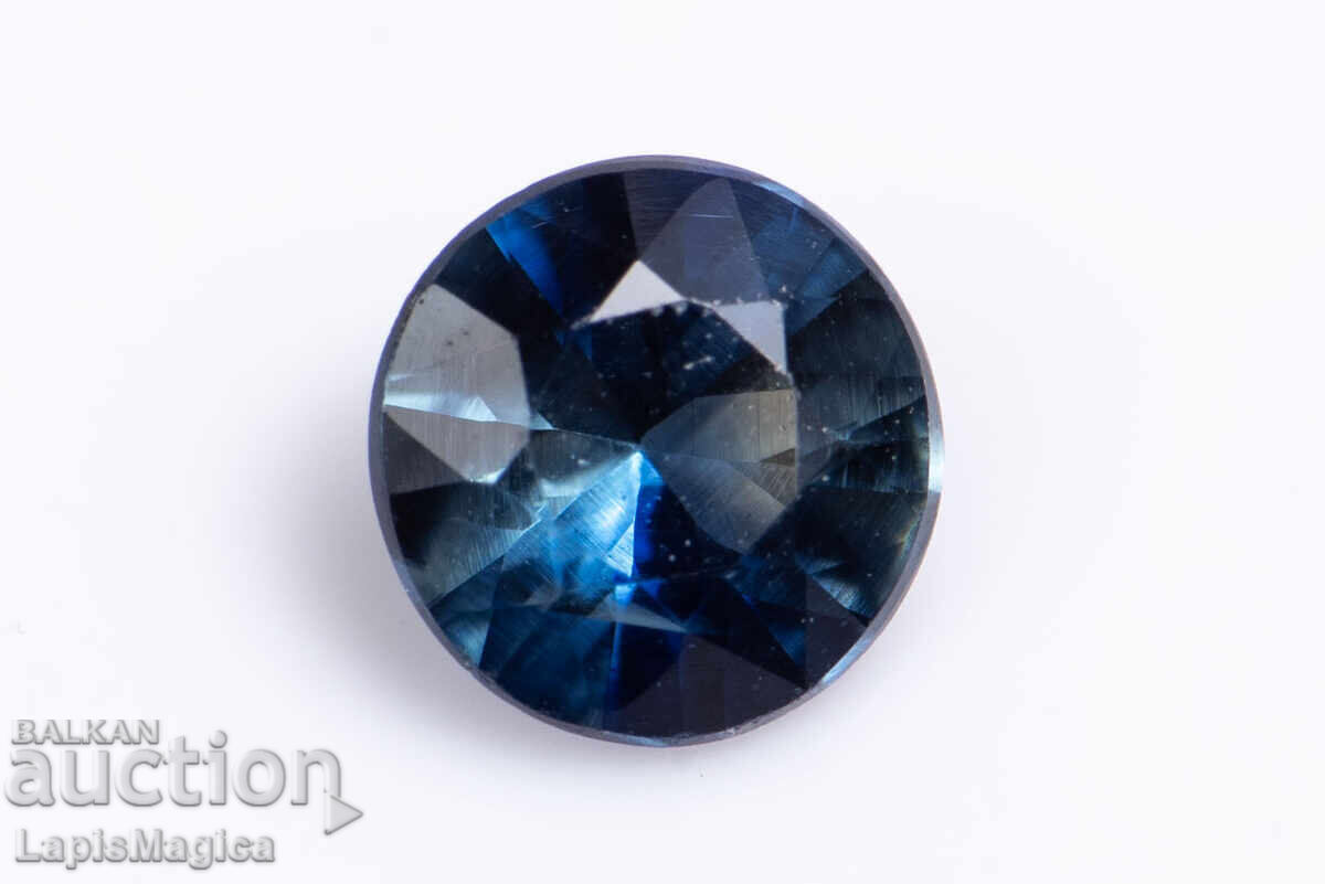 Γαλάζιο ζαφείρι 0.26ct 3.7mm VS θερμαινόμενο στρογγυλό κοπή