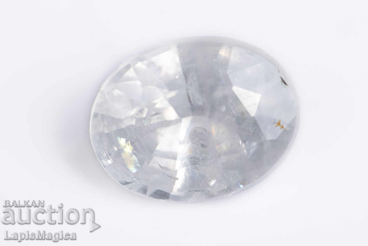 Safir alb de Ceylon 1.64ct, încălzit, tăietură ovală Safir alb de Ceylon 1.64ct, încălzit, tăietură ovală