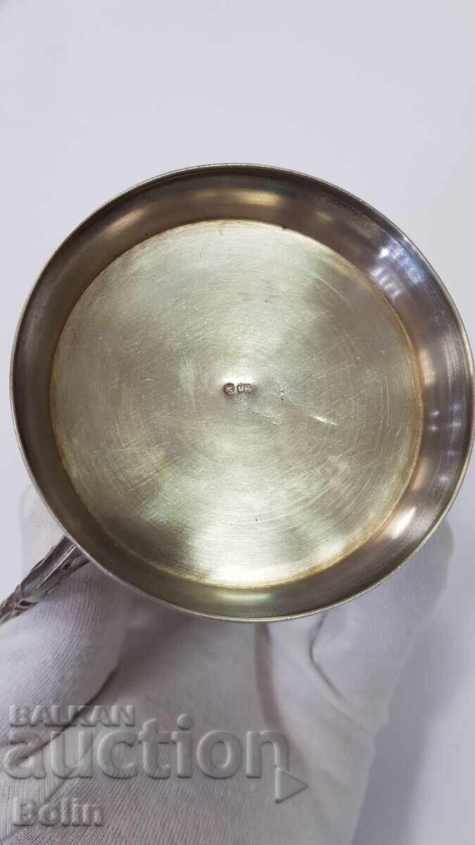 Πολύ σπάνιο ρωσικό αυτοκρατορικό ποτήρι με θήκη και ΒΟΓΑΤΙΡ 84 - πρ - 6