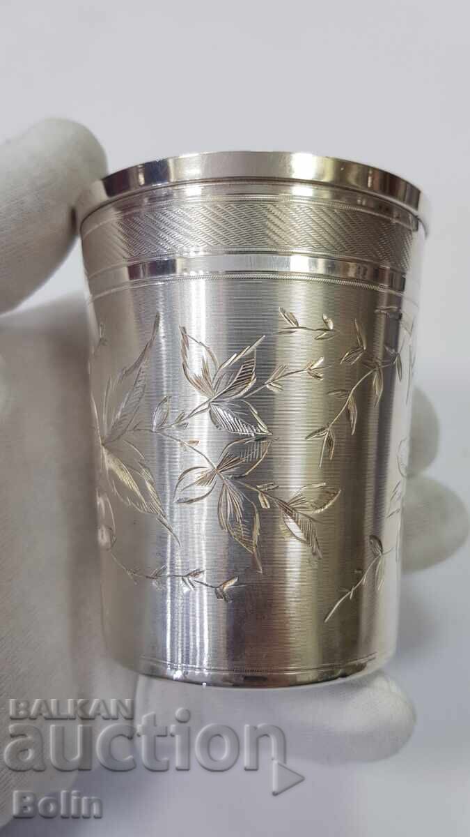 Аукцион Сребърна френска чаша за вода, вино - 1895 г. С.D.ROUSSEL