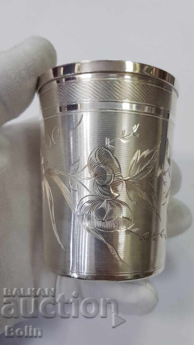 Доставка на Сребърна френска чаша за вода, вино - 1895 г. С.D.ROUSSEL