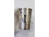 Сребърна френска чаша за вода, вино - 1895 г. С.D.ROUSSEL