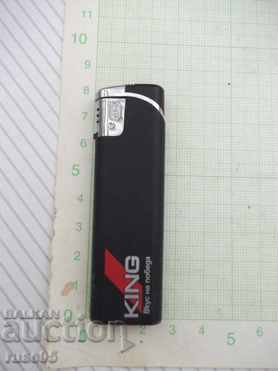 Lighter "KING" gas piezoelectric with soft flame working