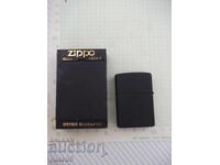 Zippo petrol lighter, black, with working flint