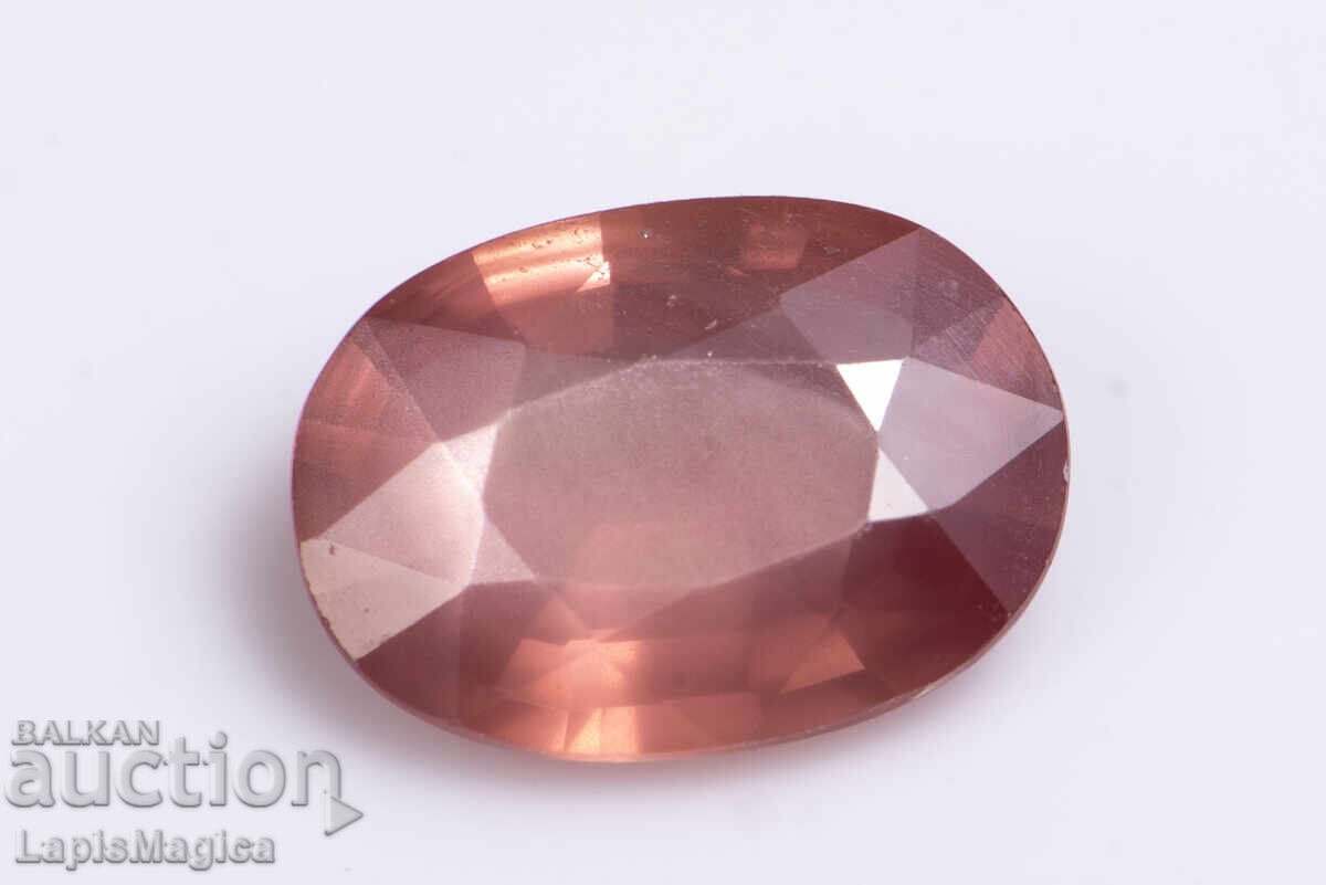 Оранжев сапфир 0.81ct нетретиран овална шлифовка