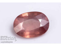 Safir portocaliu 0.81ct netratat tăietură ovală