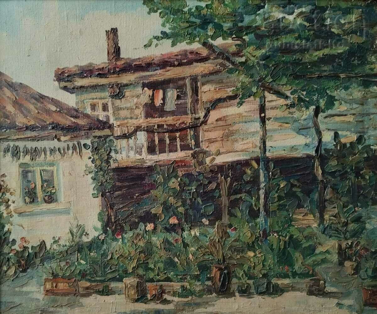 Εικόνα, Sozopol, Nessebar, αυλή, σπίτια, chirozi, δεκαετία του 1970. με τιμή 600.00 BGN | € 306.78