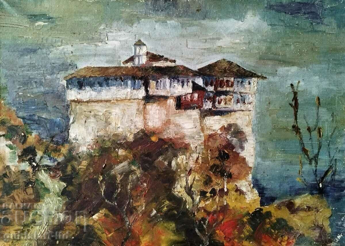 Картина "Гложенски манастир", худ. Т. Костов