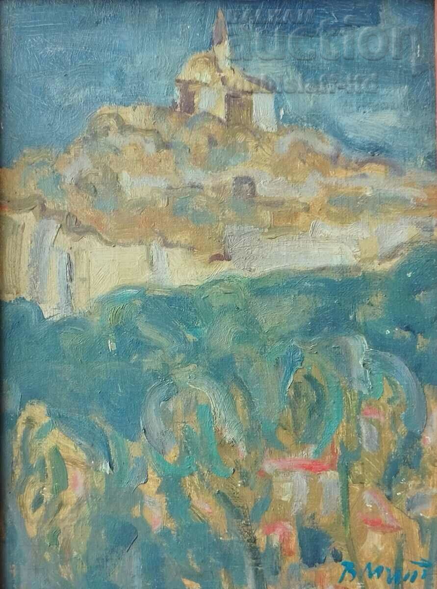 Πίνακας «Μοτίβο αγκάθου», τέχνη. Velo Mitev (1948-2011) με τιμή € 300.00 | 586.75 BGN