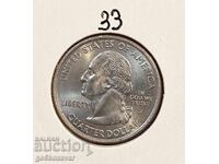 SUA - America 25 de cenți 2002 Jubilee UNC