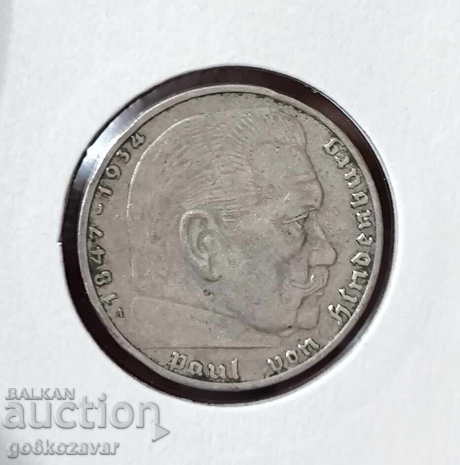 Germania al Treilea Reich 2 mărci 1938 Argint ! cu preț 26.00 BGN | € 13.29 Germania al Treilea Reich 2 mărci 1938 Argint ! cu preț 26.00 BGN | € 13.29