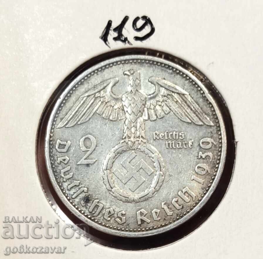 Γερμανία Τρίτο Ράιχ 2 γραμματόσημα 1939 Ασήμι!