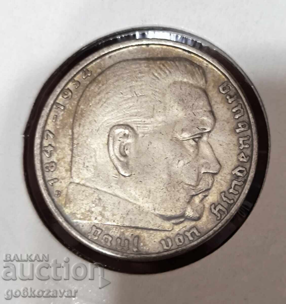 Германия трети райх 2 марки 1938г Сребро ! с цена 26.00 лв. | € 13.29 Германия трети райх 2 марки 1938г Сребро ! с цена 26.00 лв. | € 13.29