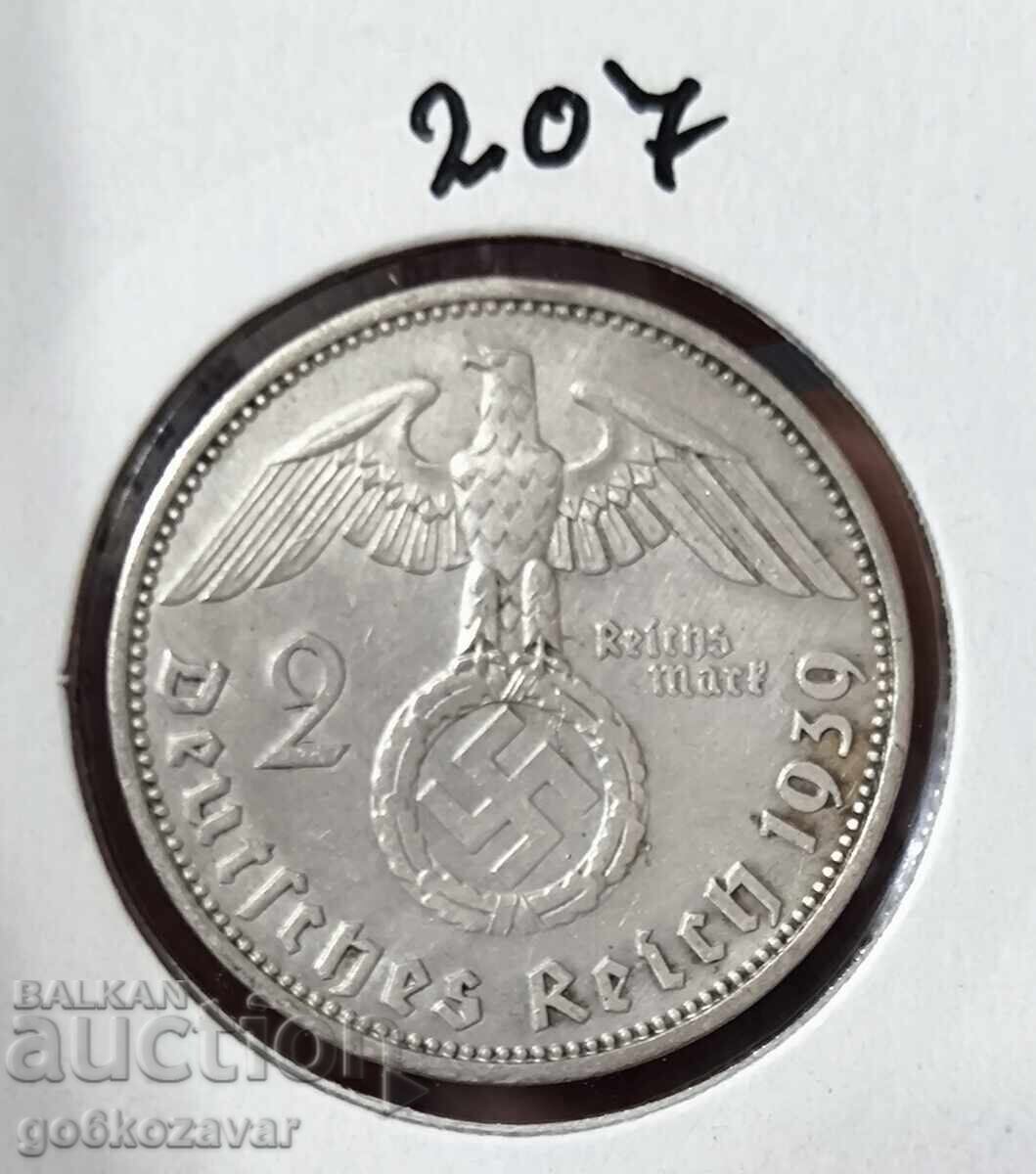 Germany Third Reich 2 stamps 1939 Silver!